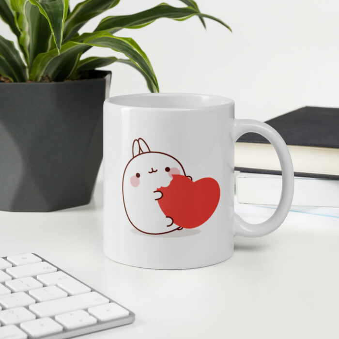 Cốc sứ hình thỏ Molang dễ thương 4