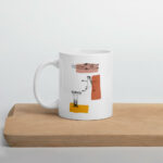 Cốc sứ hình vẽ tập Yoga độc đáo