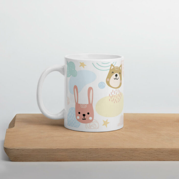 Cốc sứ hoạ tiết hình vẽ động vật dễ thương