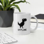 Cốc sứ hình khủng long t-rex offline trên Chrome