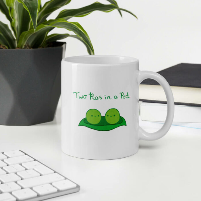Cốc sứ hình Two Peas in a Pod