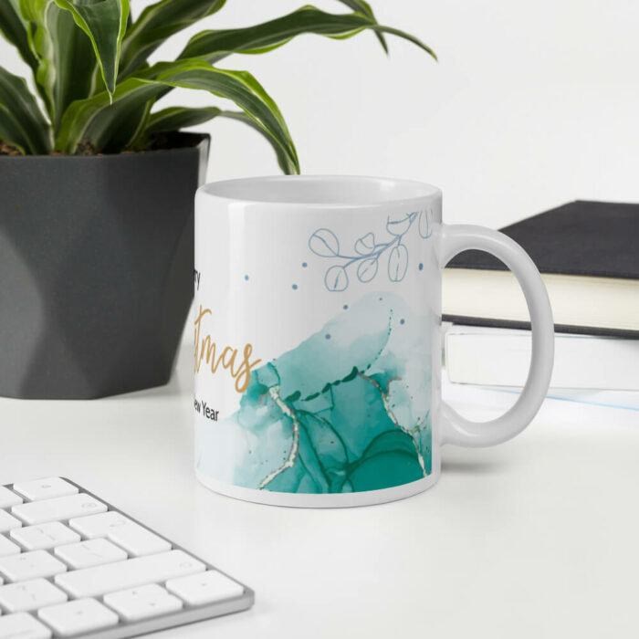 Cốc sứ hình Merry Christmas và Happy New Year