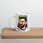 Cốc sứ hình Lionel Messi đầy màu sắc