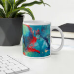 Cốc sứ hình vẽ tranh trừu tượng đẹp