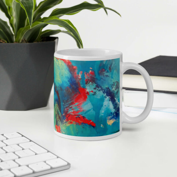 Cốc sứ hình vẽ tranh trừu tượng đẹp