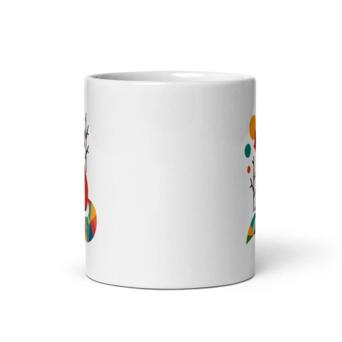 Cốc sứ hình cáo cầu vồng dễ thương