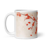 Cốc sứ hình vẽ hoa mận độc đáo