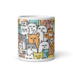 Cốc sứ hình mèo dễ thương Suspicious Meow