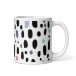 Cốc sứ họa tiết hình đốm nhiều màu