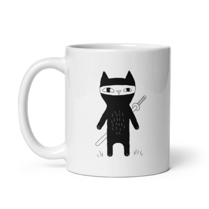 Cốc sứ hình ninja mèo dễ thương