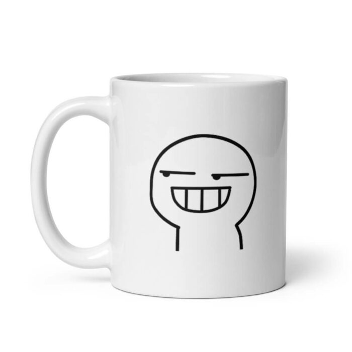 Cốc sứ hình trọc trắng đáng yêu kiểu 2