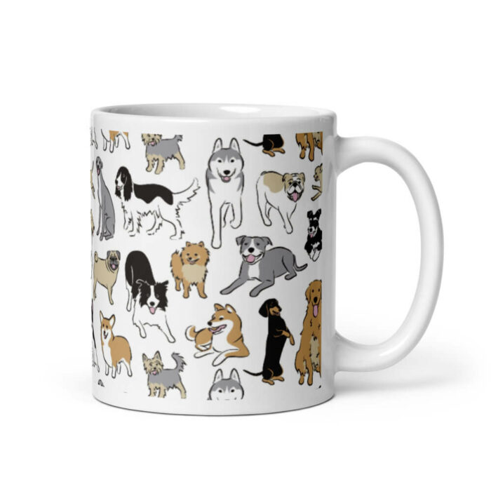 Cốc sứ họa tiết hình chó Happy Dogs Cốc sứ họa tiết hình chó Happy Dogs