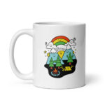 Cốc sứ hình vẽ Thiên nhiên hạnh phúc