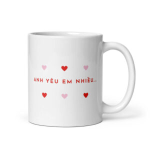 Cốc sứ tình yêu ý nghĩa Ngày Valentine