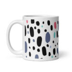 Cốc sứ họa tiết hình đốm nhiều màu