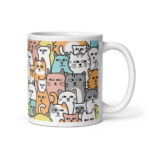 Cốc sứ hình mèo dễ thương Suspicious Meow