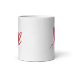 Cốc sứ hình trái tim chữ Love Ngày Valentine