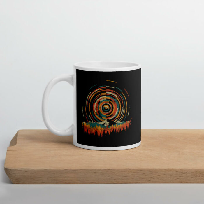 Cốc sứ nghệ thuật Hình học mặt trời mọc