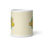 Cốc sứ hình chó Fella hạnh phúc và bóng tennis