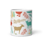 Cốc sứ họa tiết hình động vật nhiều màu