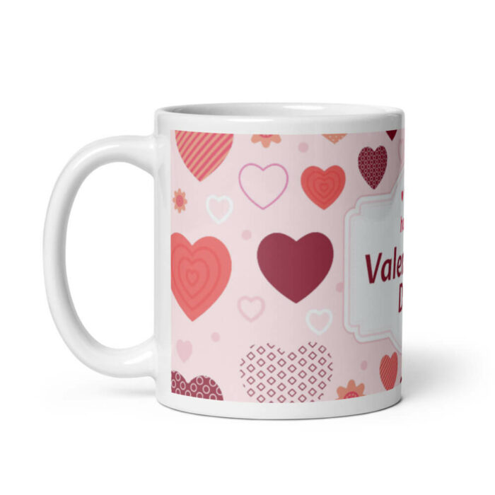 Cốc sứ hình Chúc mừng ngày lễ tình nhân Valentine ❤ ️ 🌹 🌷