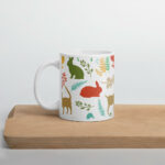 Cốc sứ họa tiết hình động vật nhiều màu