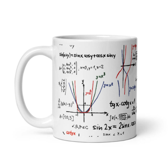Cốc sứ hình công thức toán học