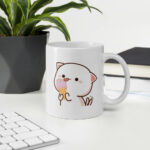 Bộ hai cốc sứ dành cho cặp đôi hình mèo Peach và Goma