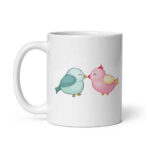 Cốc sứ tình yêu hình Lovebirds đôi uyên ương