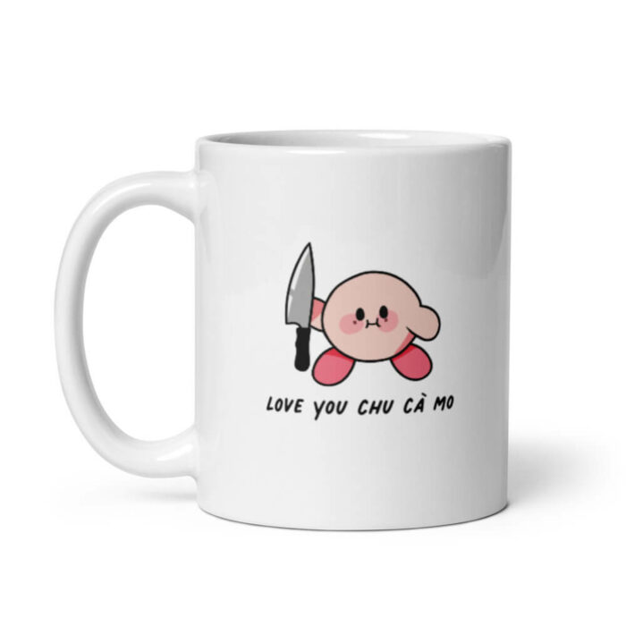 Cốc sứ hình Love you chu cà mo đáng yêu