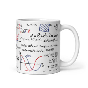 Cốc sứ hình công thức toán học