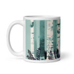 Cốc sứ nghệ thuật hình rừng cây bạch dương