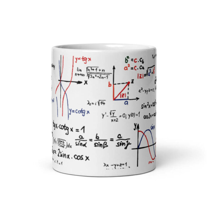 Cốc sứ hình công thức toán học
