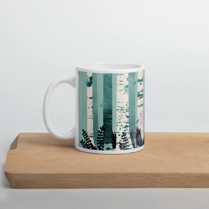 Cốc sứ nghệ thuật hình rừng cây bạch dương