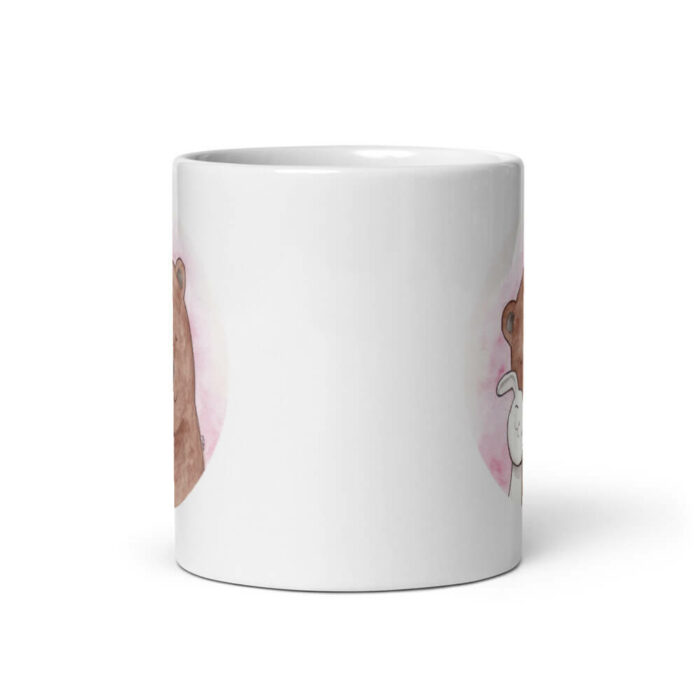 Cốc sứ tình yêu hình Gấu và Thỏ dễ thương