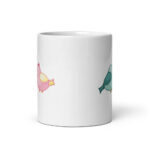 Cốc sứ tình yêu hình Lovebirds đôi uyên ương