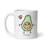 Bộ hai cốc sứ dành cho cặp đôi LGBT hình quả bơ better half