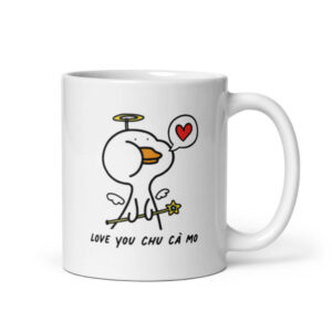 Cốc sứ hình Love you chu cà mo đáng yêu 2