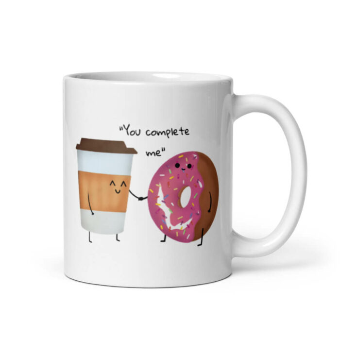 Cốc sứ cặp đôi hình coffee và bánh Donut Cốc sứ cặp đôi hình coffee và bánh Donut