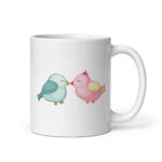 Cốc sứ tình yêu hình Lovebirds đôi uyên ương