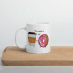 Cốc sứ cặp đôi hình coffee và bánh Donut