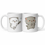 Bộ hai cốc sứ dành cho cặp đôi hình mèo Peach và Goma 3