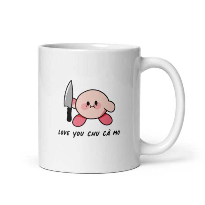 Cốc sứ hình Love you chu cà mo đáng yêu