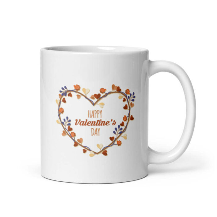 Cốc sứ hình Happy Valentine's Day kiểu Vintage Cốc sứ hình Happy Valentine's Day kiểu Vintage
