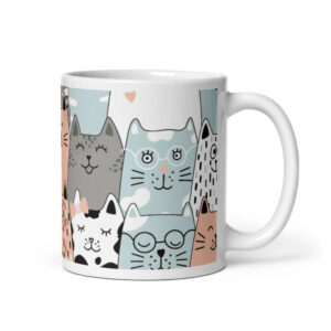 Cốc sứ họa tiết hình cats cats cats