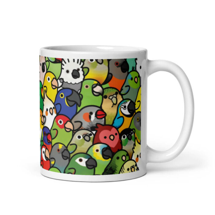 Cốc sứ họa tiết hình chim muông