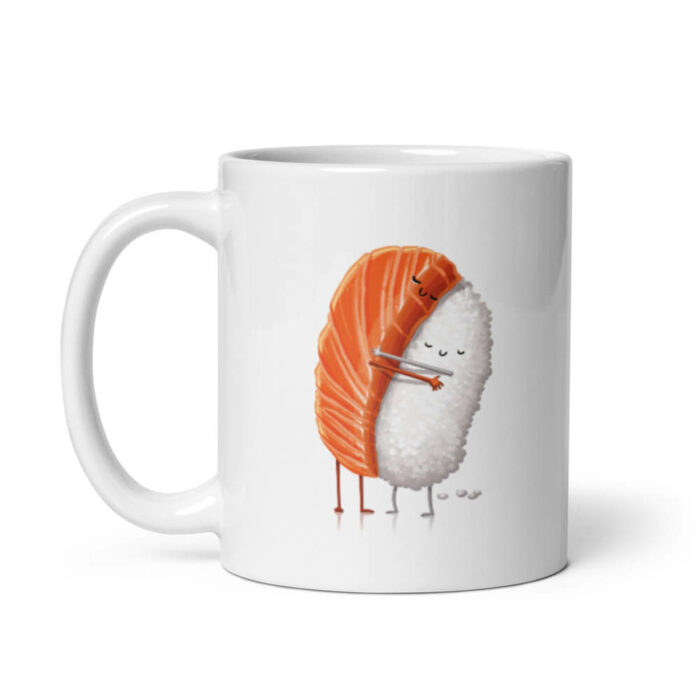 Cốc sứ hình Sushi Hug dễ thương