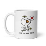 Cốc sứ hình Love you chu cà mo đáng yêu 2