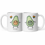 Bộ hai cốc sứ dành cho cặp đôi LGBT hình quả bơ better half