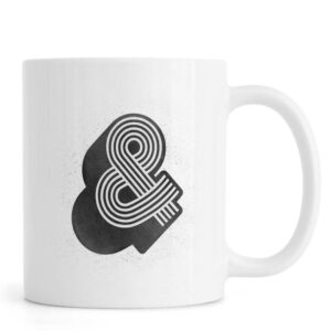 Ly sứ  hình Ampersand Yellow